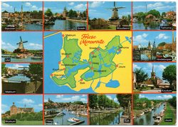 Kaart van Friesland