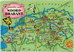 Kaart van Noord-Brabant